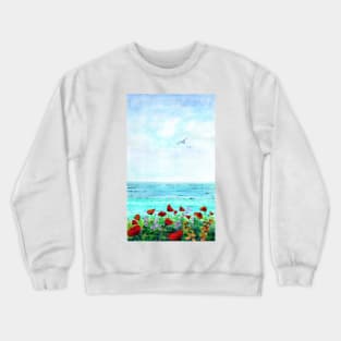 Watercolour seascape Crewneck Sweatshirt